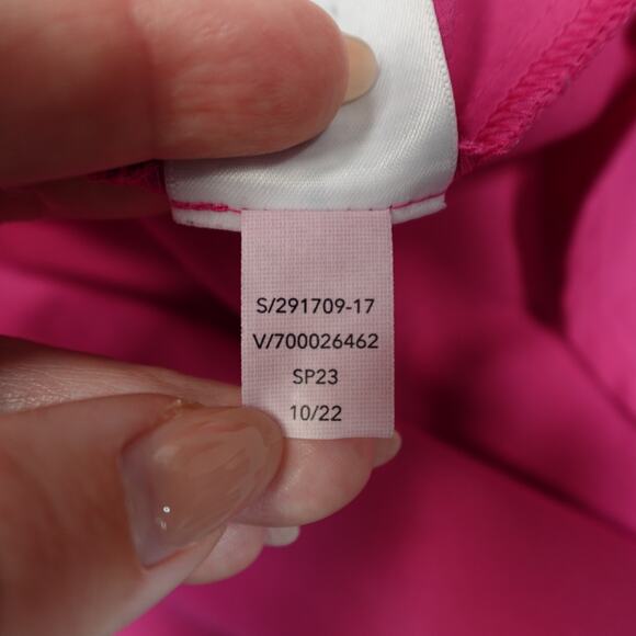 Athleta Dress Womens Extra Small Rincon Pink Athleisure Mini Cinch Waist Barbie - Picture 8 of 14